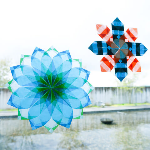 透け感がかわいい「グラシン折り紙」