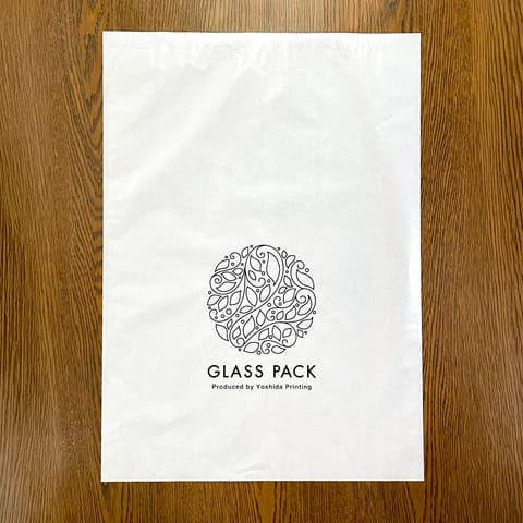 ロゴを黒印刷（箔押し）したサンプル