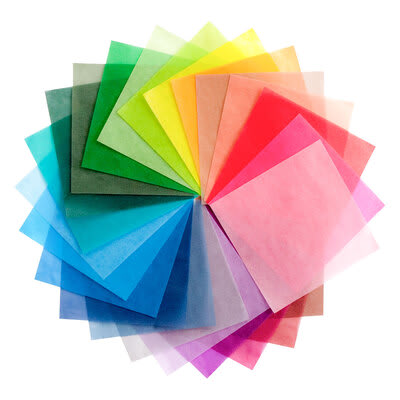 透け感がかわいい「グラシン折り紙」