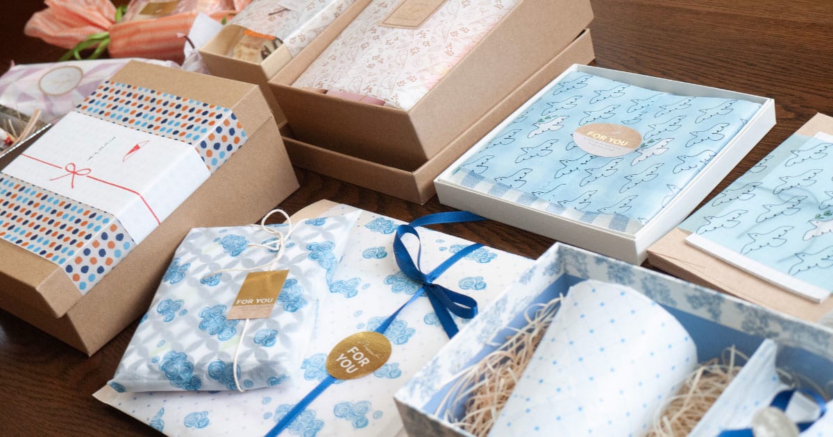 誰でも薄紙のラッピングペーパーをすぐに購入できるオンラインショップ