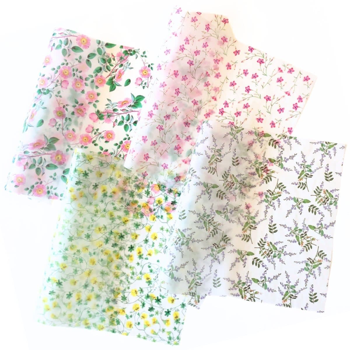 デザインペーパー花柄メイン100枚〜