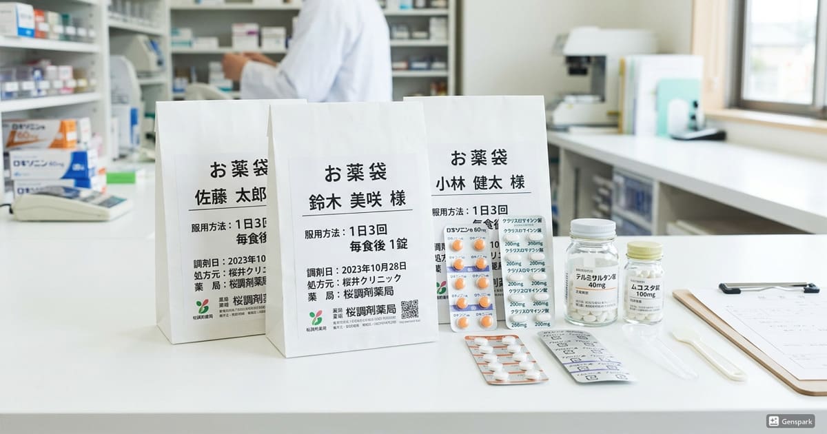 薬袋の「印字ミス」を防ぐためのコラムを公開しました