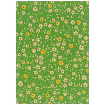 グラシンポチ袋バイキング（小花[ライム]）