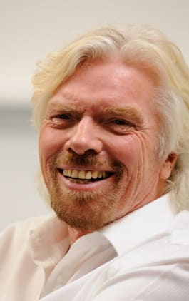 Sir Richard Branson holder foredrag omhandlende lederskab