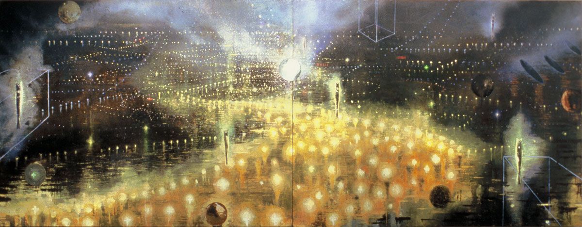 City Awaken painting