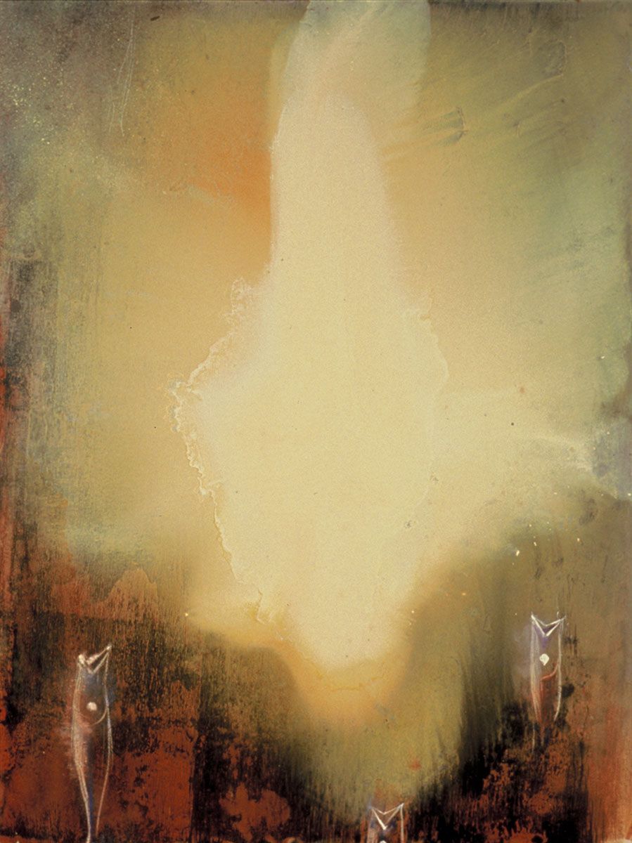 Golden Climb #10 painting