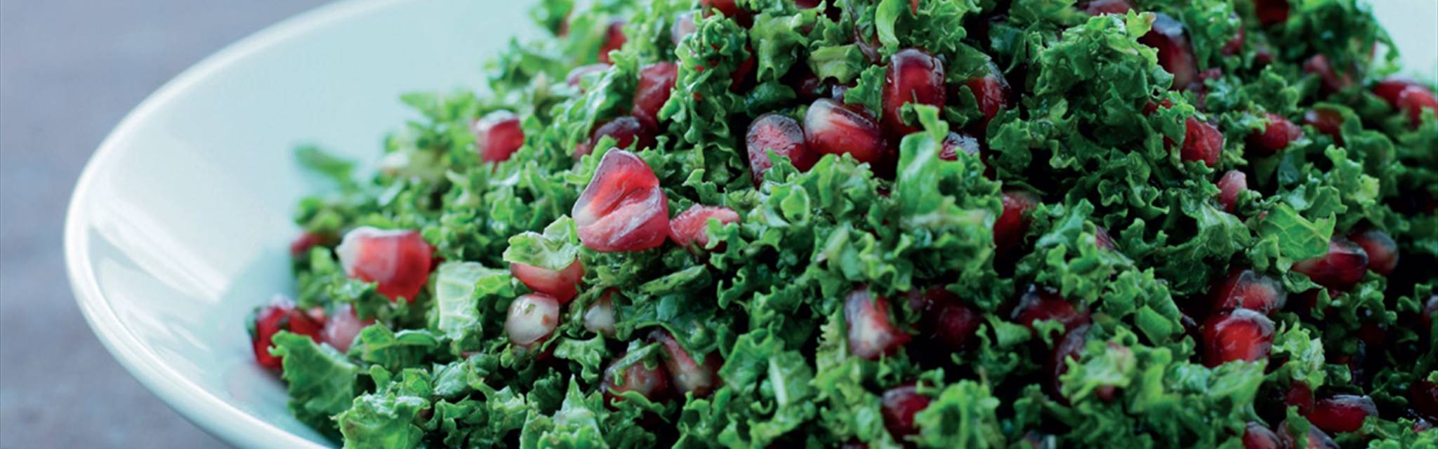 Kale salad with pomegranate