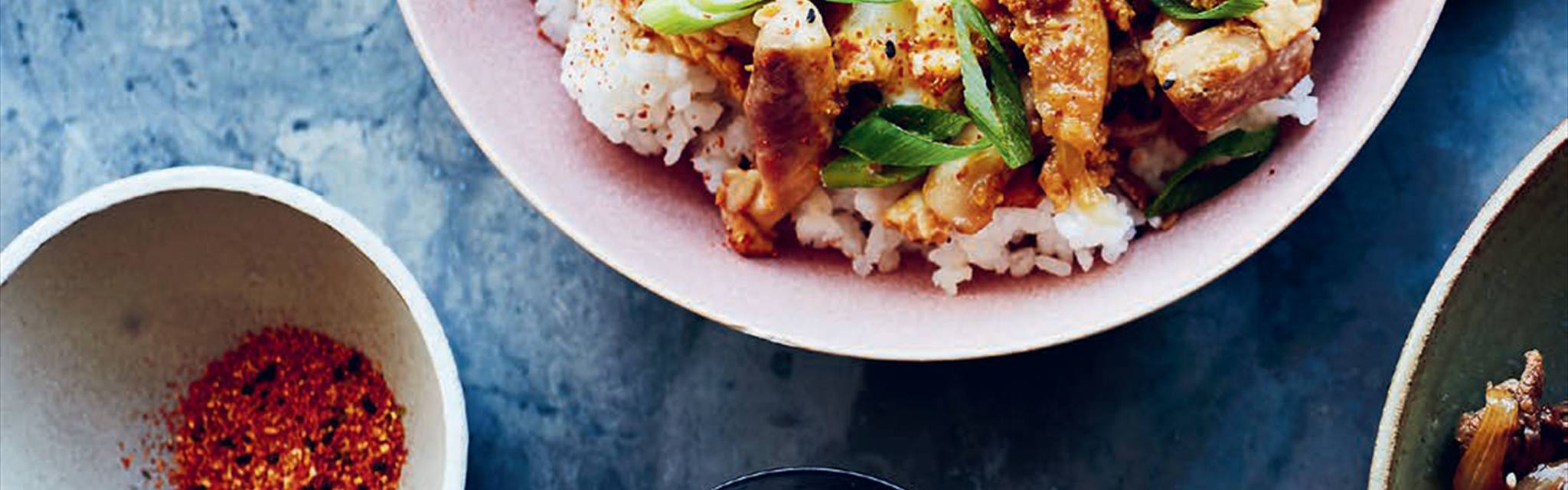 Chicken and egg rice bowl