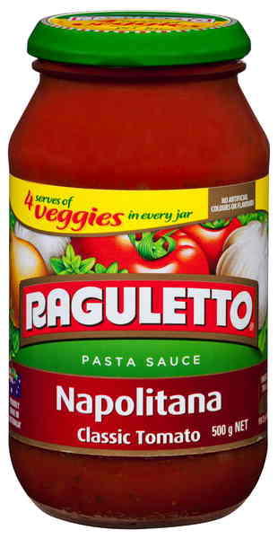 Raguletto Pasta Sauce Napolitana Delivered | YourGrocer