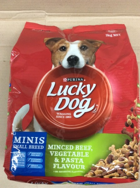 Lucky Dog Dry Food Minis Small Breed Minced Beef, Vegetable & Pasta