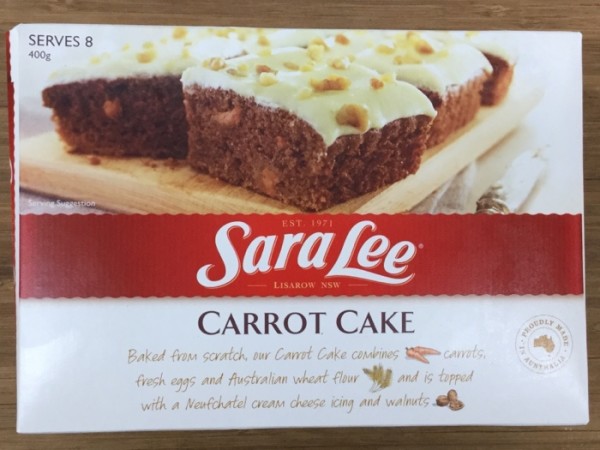 Frozen Sara Lee Carrot Cake 400gm Delivered Yourgrocer 