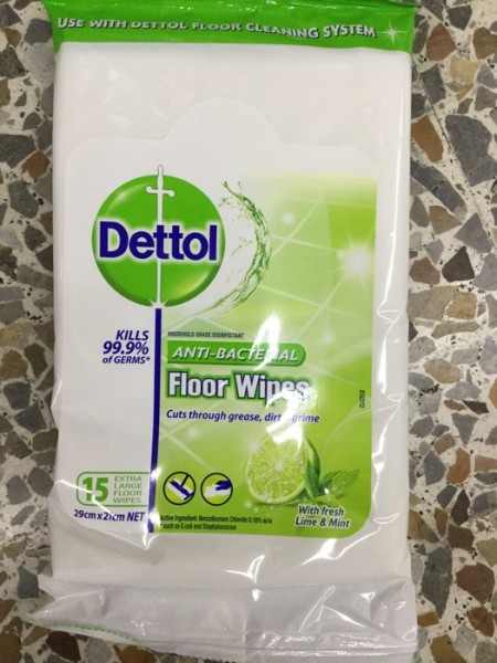 Antibacterial Floor Wipes With Fresh Lime Mint Delivered