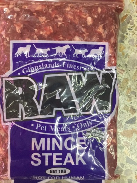 raw pet mince