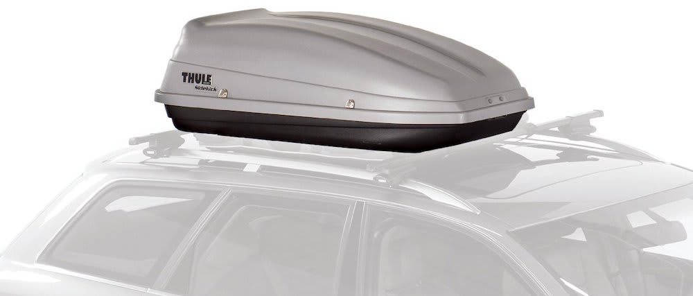 luggage container for top of car
