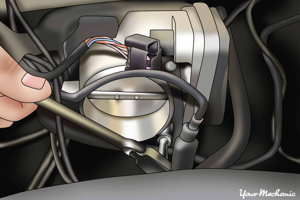 install the throttle body bolts
