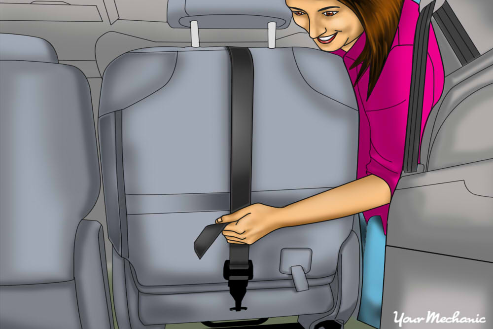 Car seat tether anchor clearance