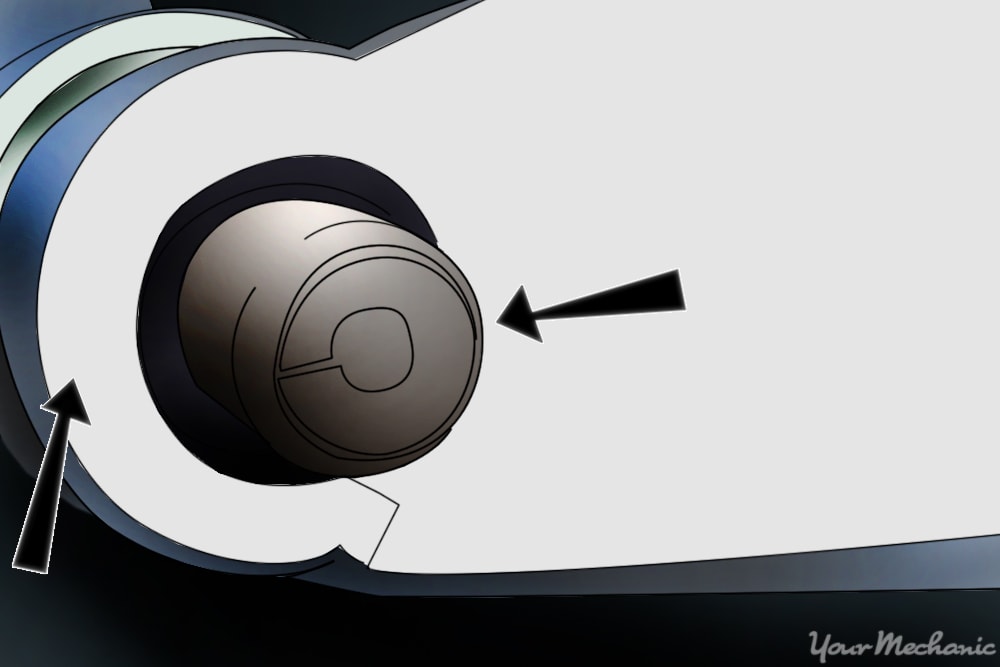 marks lined up on the pitman arm and steering box