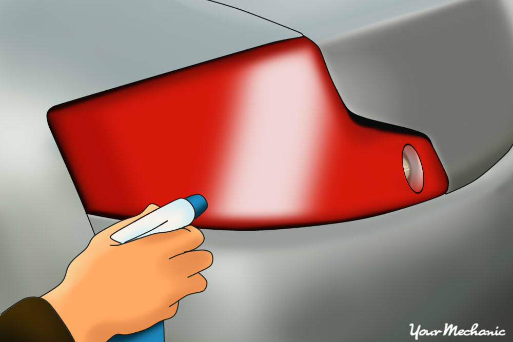 misting tail light with bottle