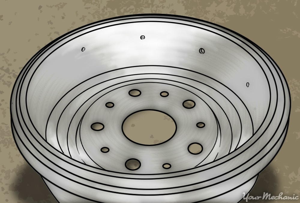 inside of brake drum