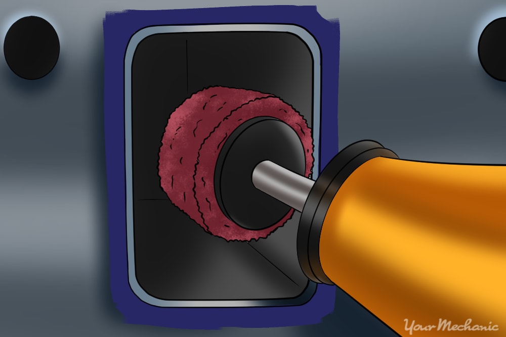 medium grit cross buffer polishing