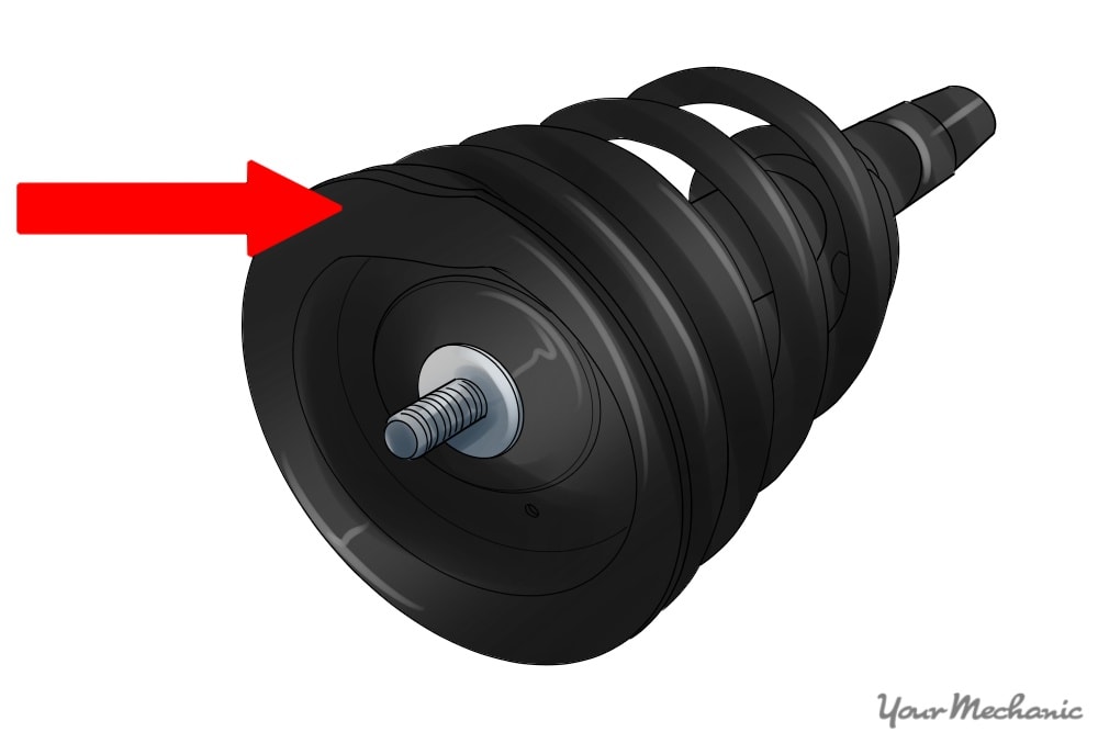 coil mounting into strut seat