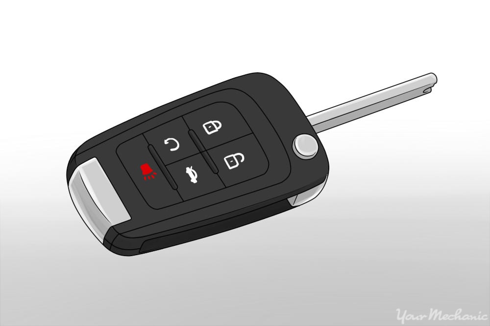 How does a car key remote work