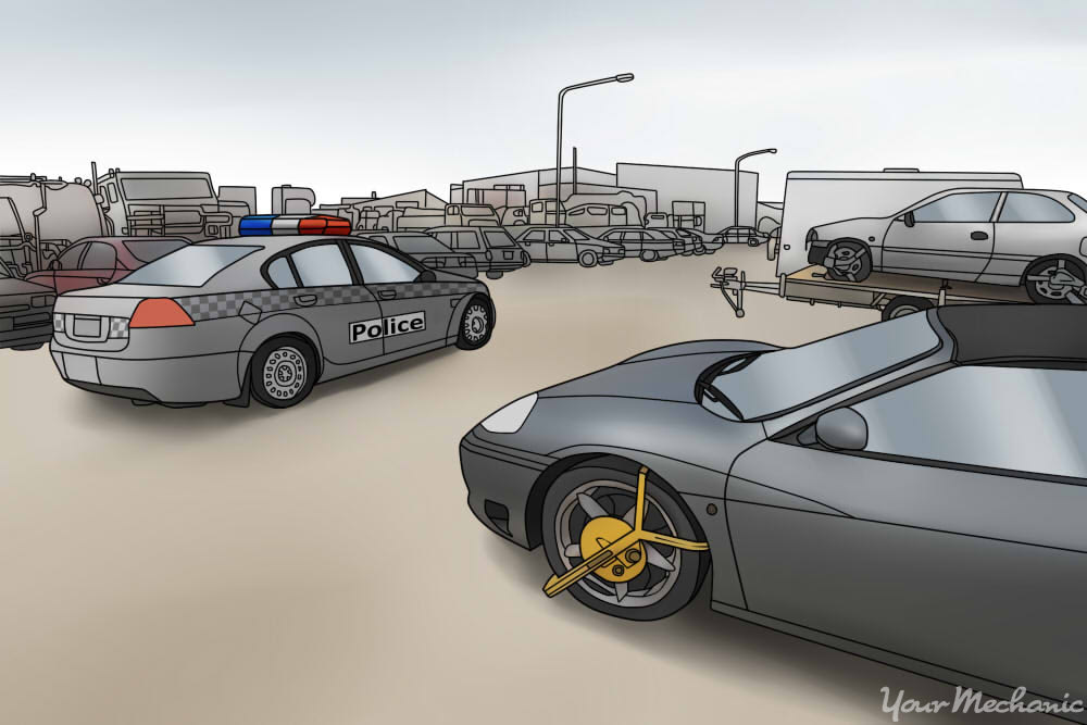 Selling a car clearance with impounded plates