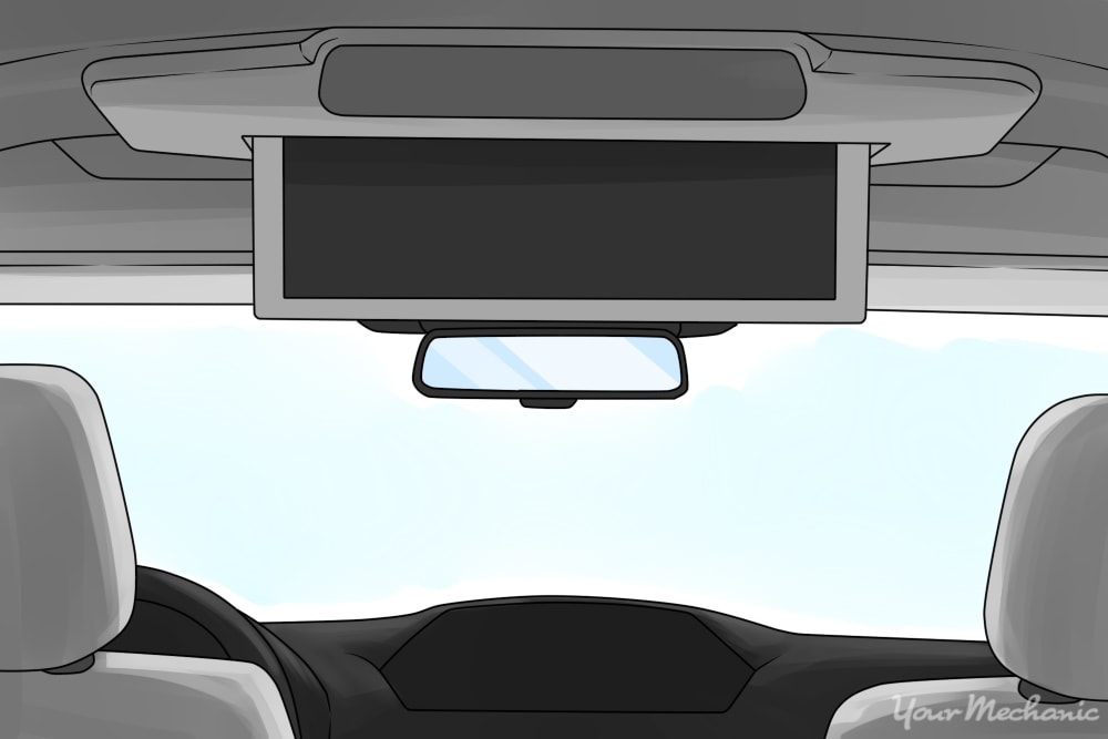 1 How To Find The Right Display Size For An In Vehicle TV The View From The Center Rear Seat Of A Flip Down Display In A Vehicle