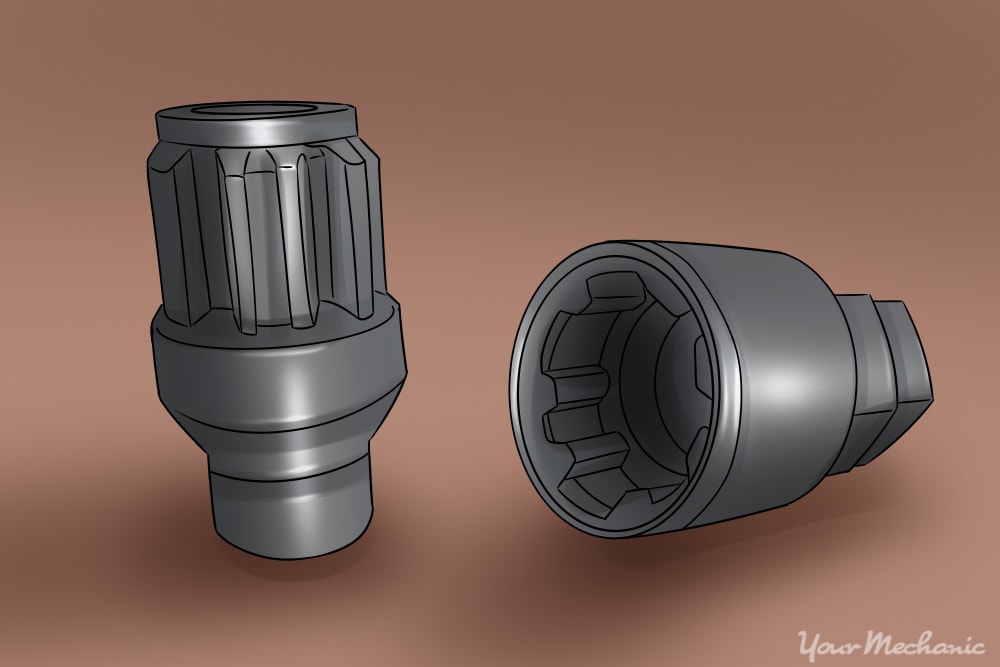 Lug locks for rims top