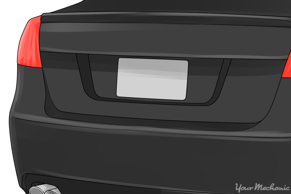 Car tag light outlet