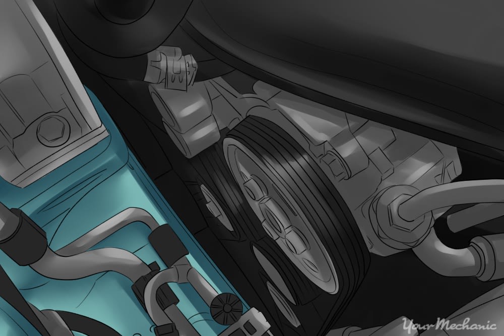 How to put a top belt on a car
