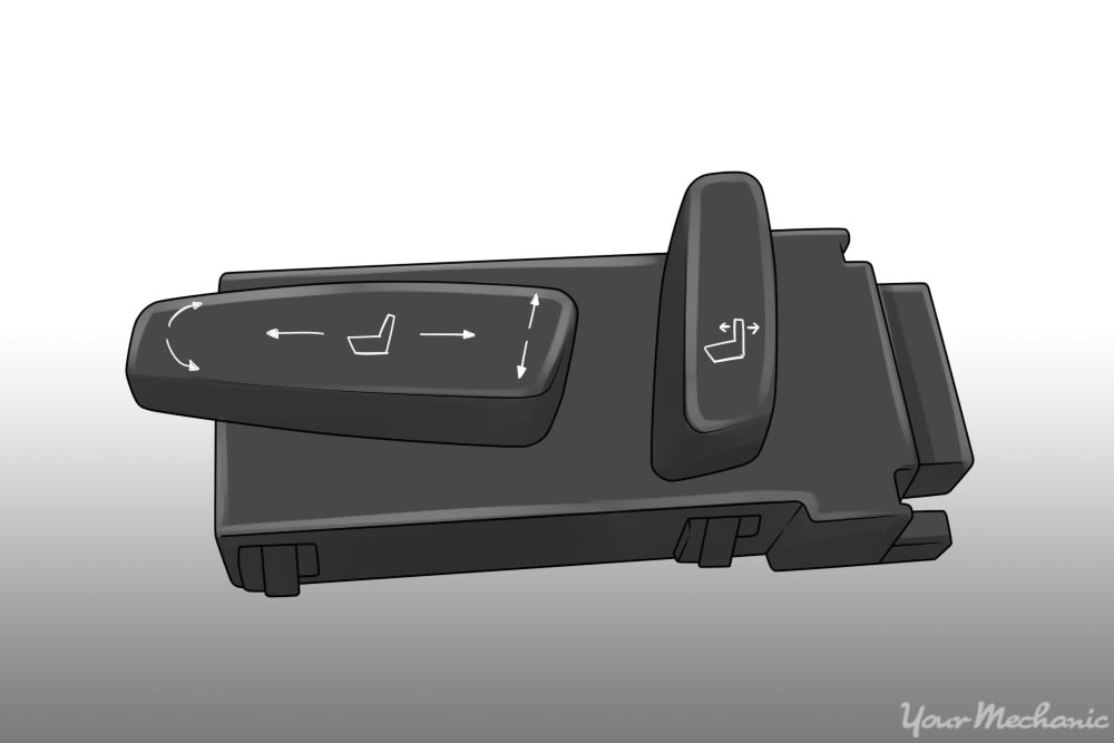 Front seat adjustment for power seat