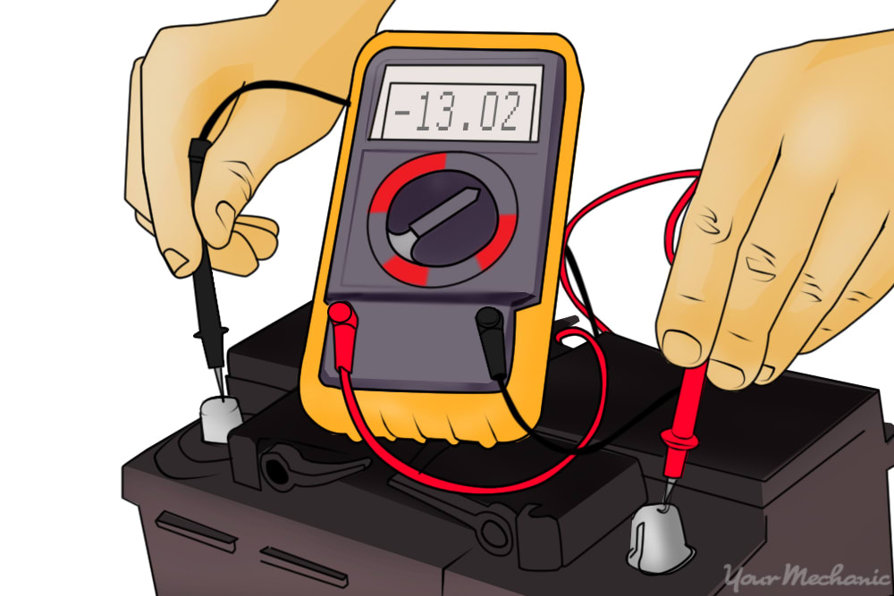 person checking voltmeter