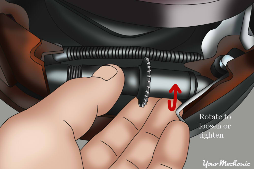 hand adjusting brake shoe