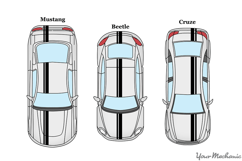 different types of racing stripes on different models