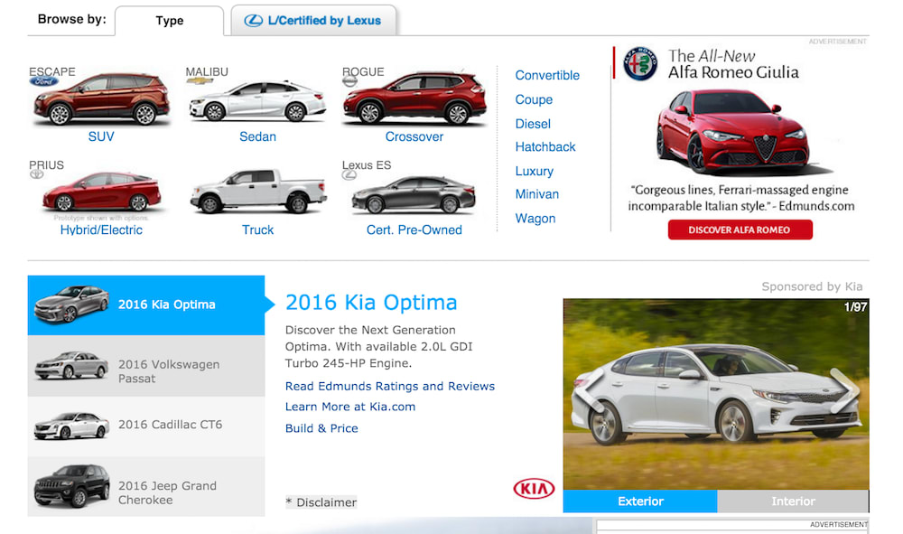 Edmunds site screenshot