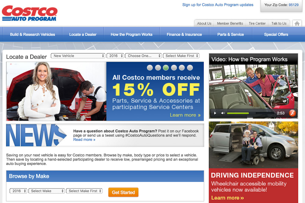 costco homepage