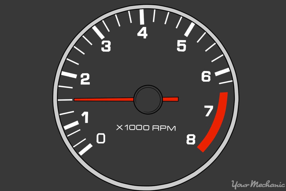 el tacómetro muestra 1500 rpm