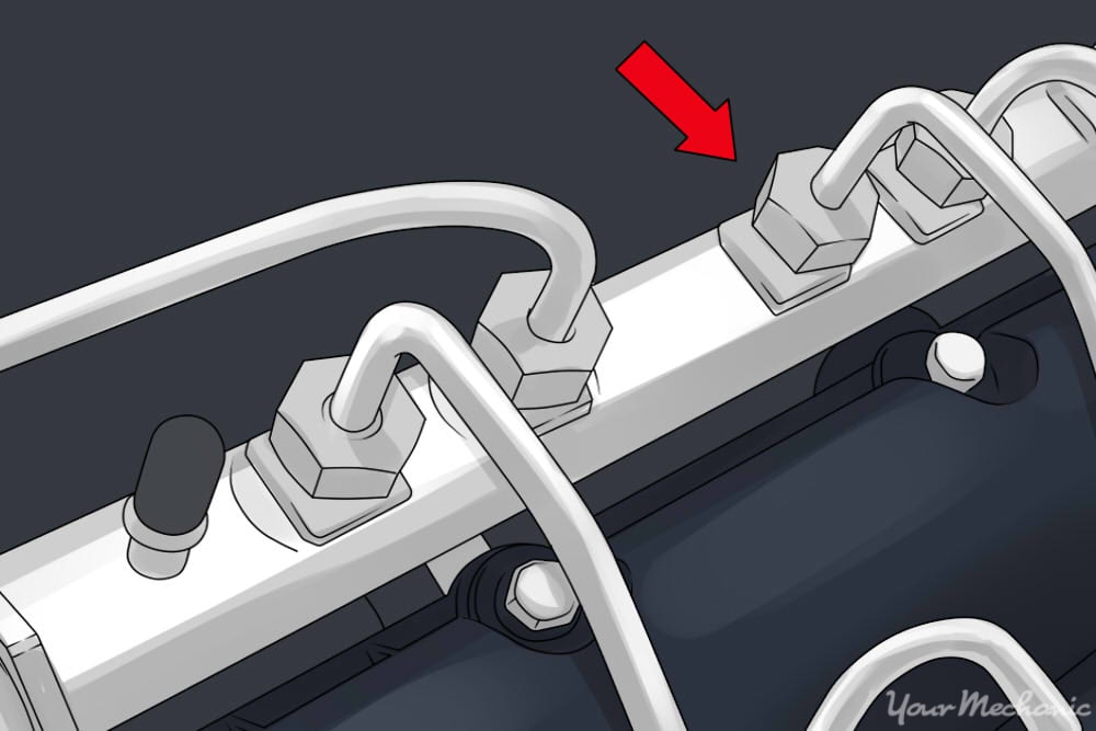 threaded fuel fitting location