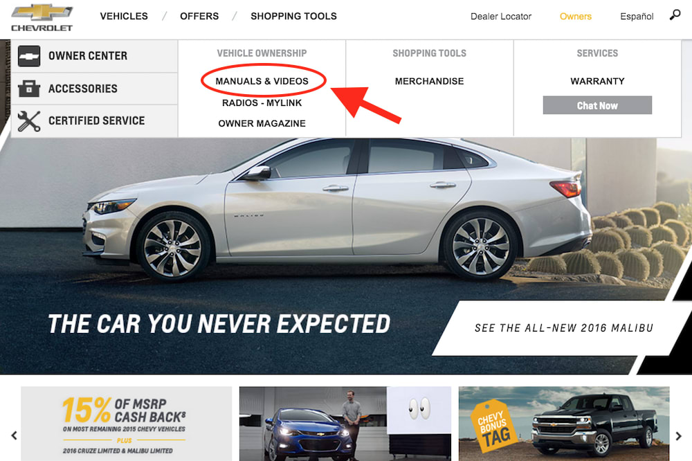 chevy homepage