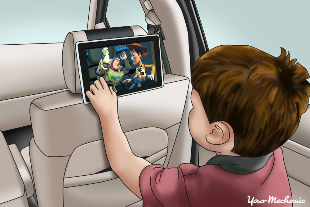 find a car video system with headrest monitors