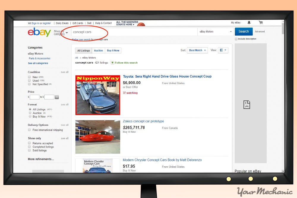 ebay car listings