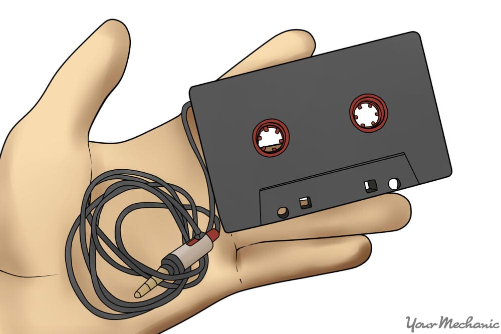 cassette adapter in hand