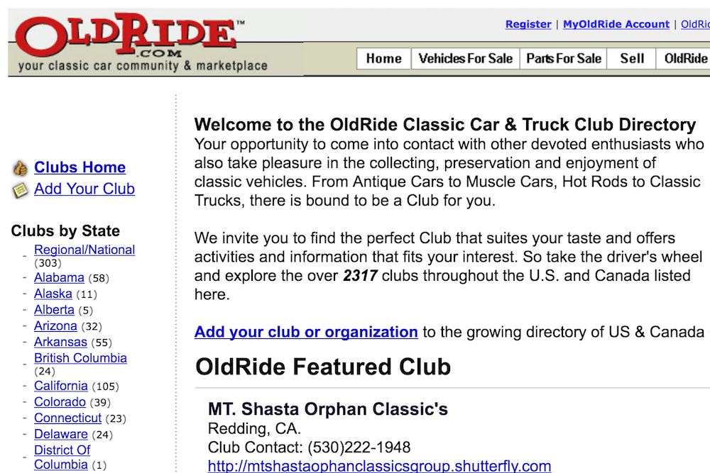 old ride site