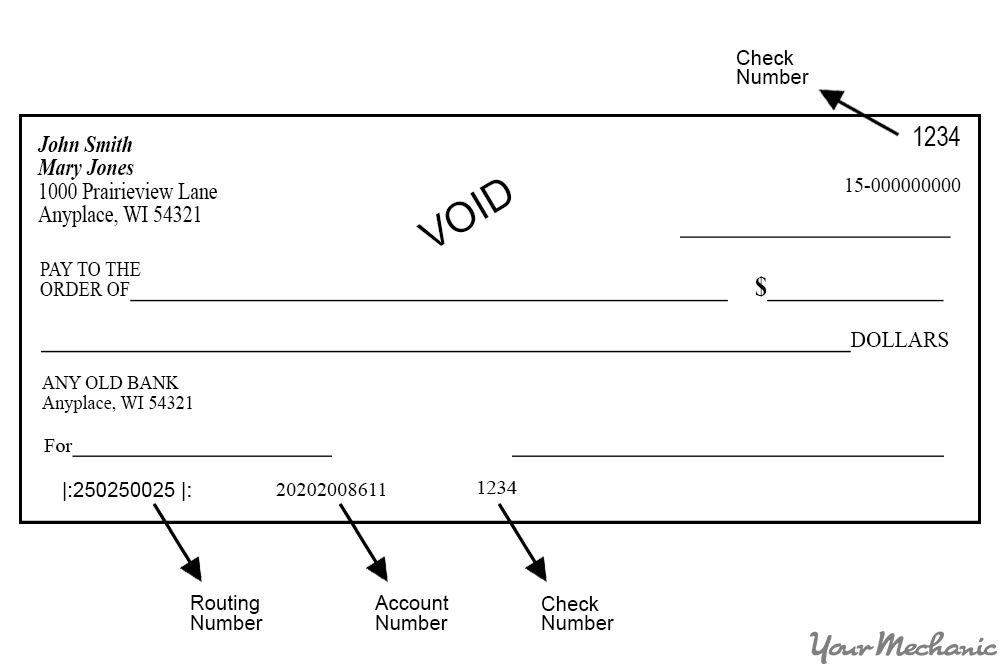 voided check