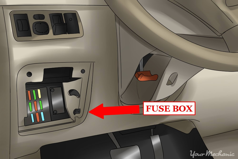 fuse box cover open