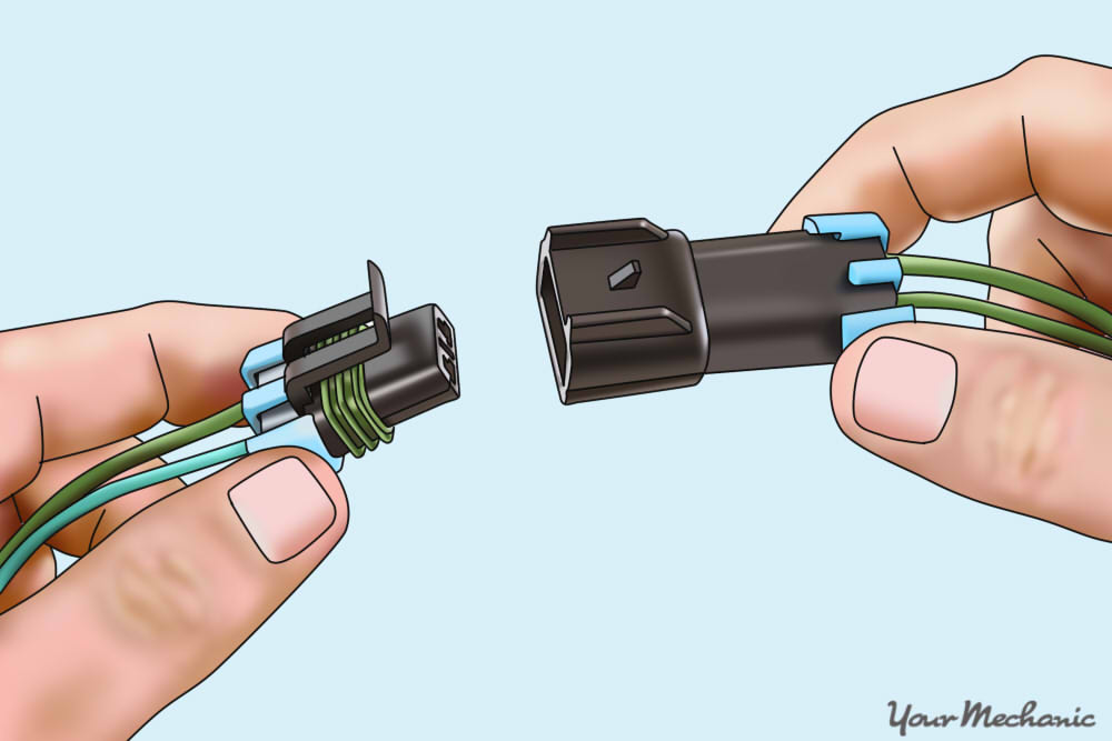 cylinder head temperature sensor, both ends of connector