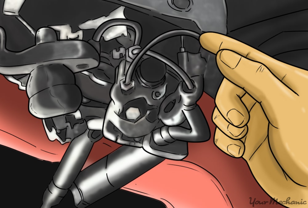 location of the power steering control valve