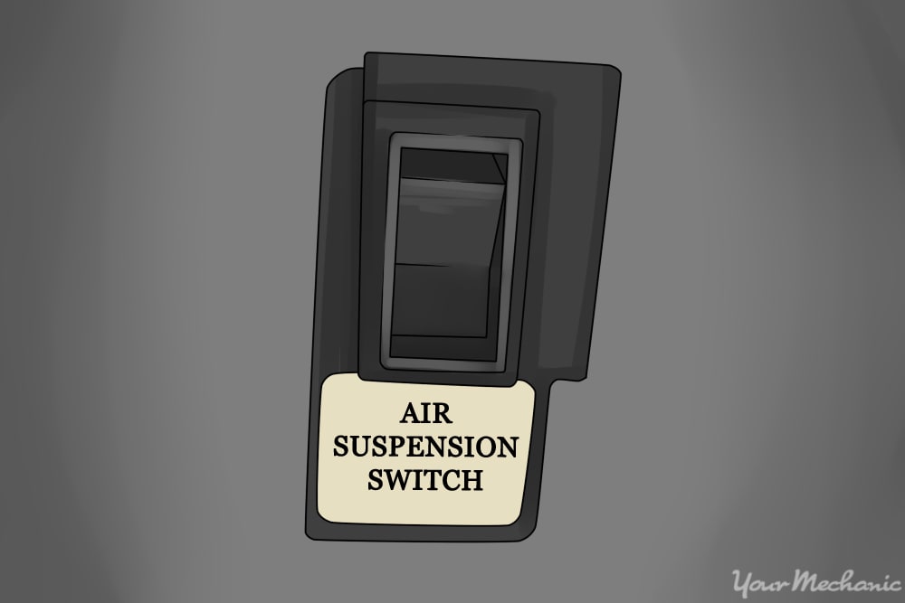 air suspension switch on a vehicle