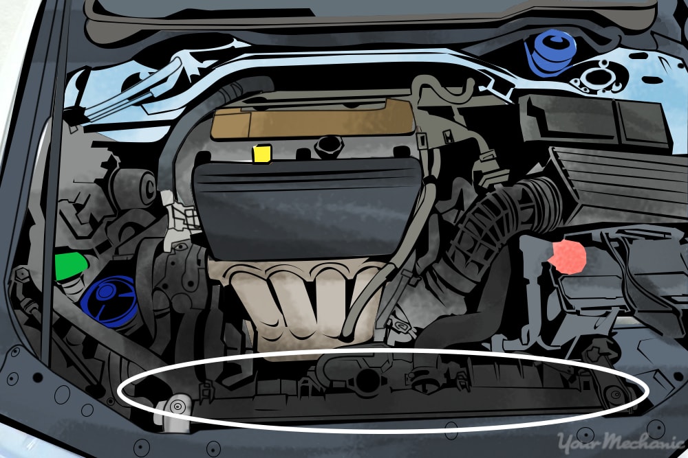 radiator circled